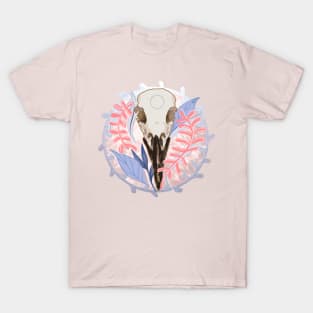 Bird Skull Wreath T-Shirt